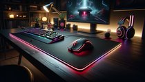 Roccat Sense AIMO XXL, tapis de souris xxl avec éclairage RGB et finitions haut de gamme pour gamers.