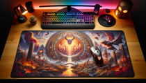 Tapis de souris XXL World of Warcraft avec design inspiré d'Azeroth pour un gaming immersif.