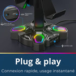 🎧 Support de casque & manettes RGB - Vignette | Mouse Pads