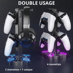 🎧 Support de casque & manettes RGB - Vignette | Mouse Pads