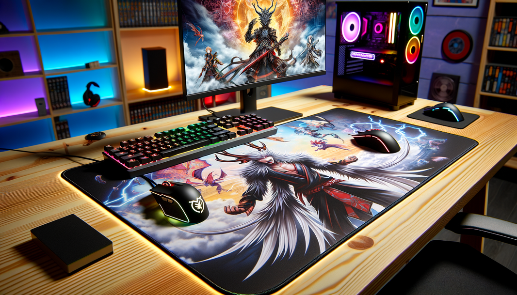 Découvrez le tapis de souris XXL MSI, parfait pour les gamers avec son design élégant et sa surface lisse.