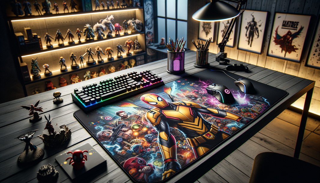 Découvrez le tapis de souris XXL Micromania, parfait pour gamers avec designs manga et jeux vidéo.