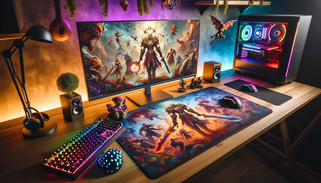 Tapis de souris XXL League of Legends pour un setup gaming immersif.