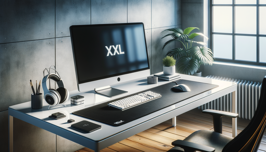 Découvrez un tapis de souris XXL blanc pour un setup élégant et moderne dans votre espace de jeu ou de travail.