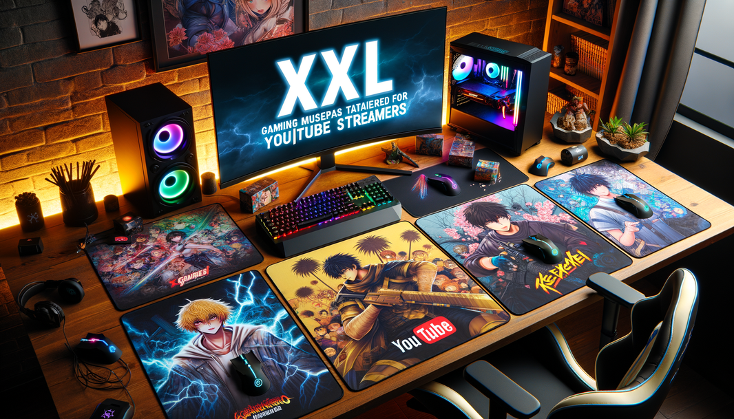 Découvrez les tapis de souris XXL YouTube pour améliorer votre setup de gaming inspiré par les mangas.