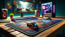 Tapis de souris XXL sur mesure avec textures variées et designs manga vibrants, parfait pour les gamers.