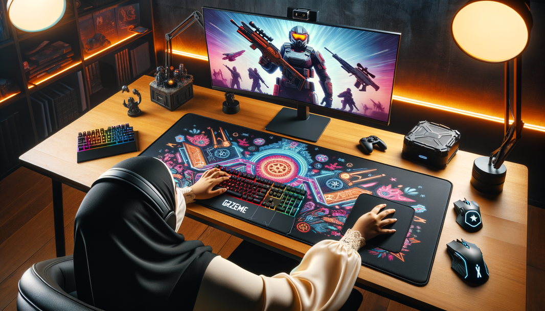 Tapis de souris XXL Overwatch optimisé pour précision et style dans le gaming.