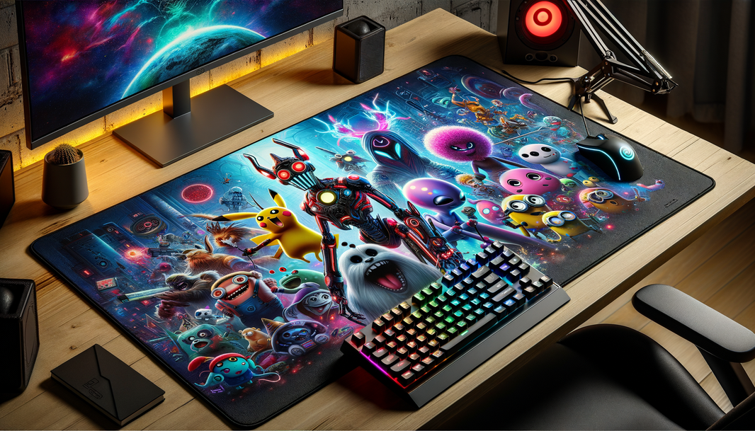 Tapis de souris XXL Rick & Morty coloré et stylisé pour gamer, idéal pour personnaliser votre bureau.