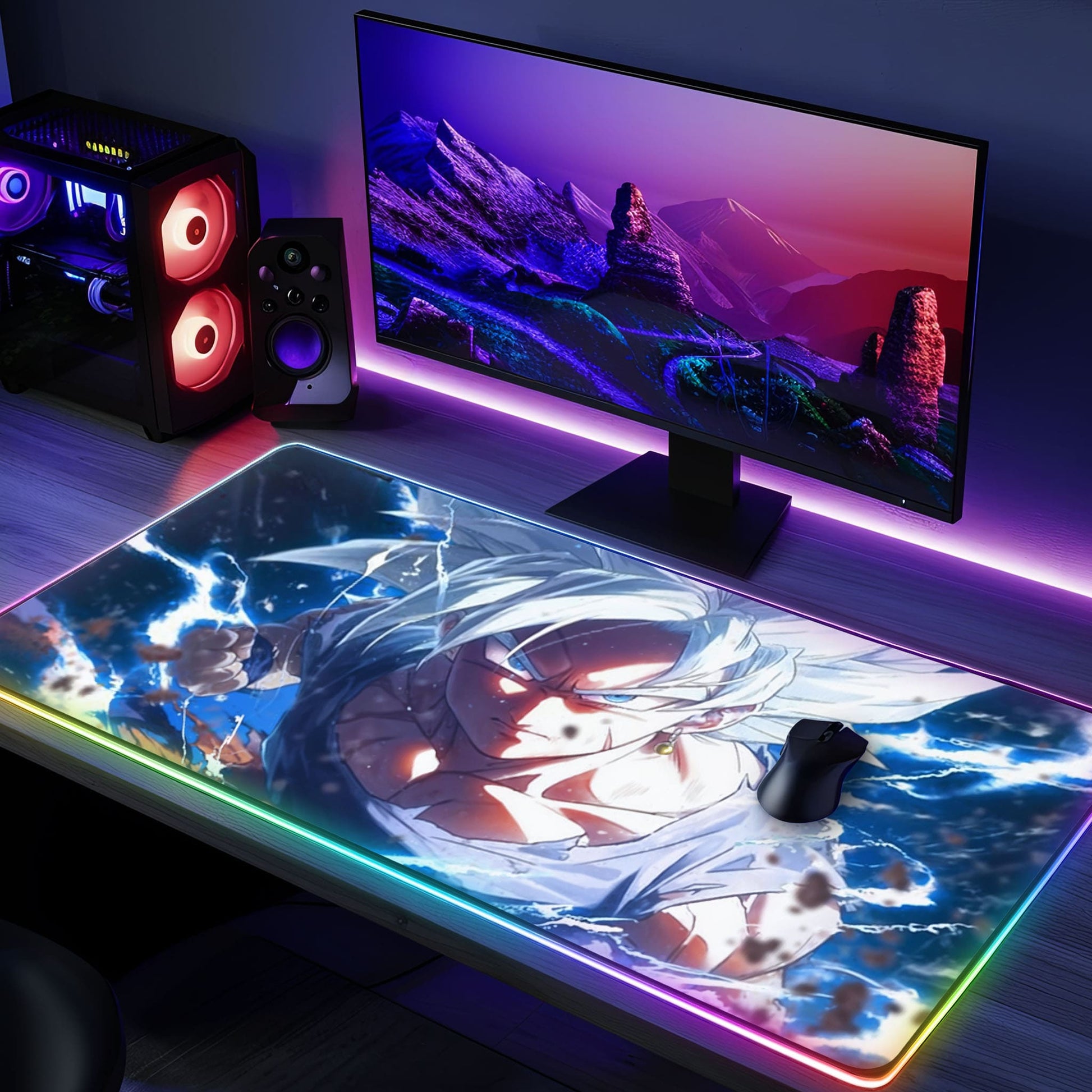 Tapis de souris DBZ SANGOKU RGB - Éclair - Mouse Pads