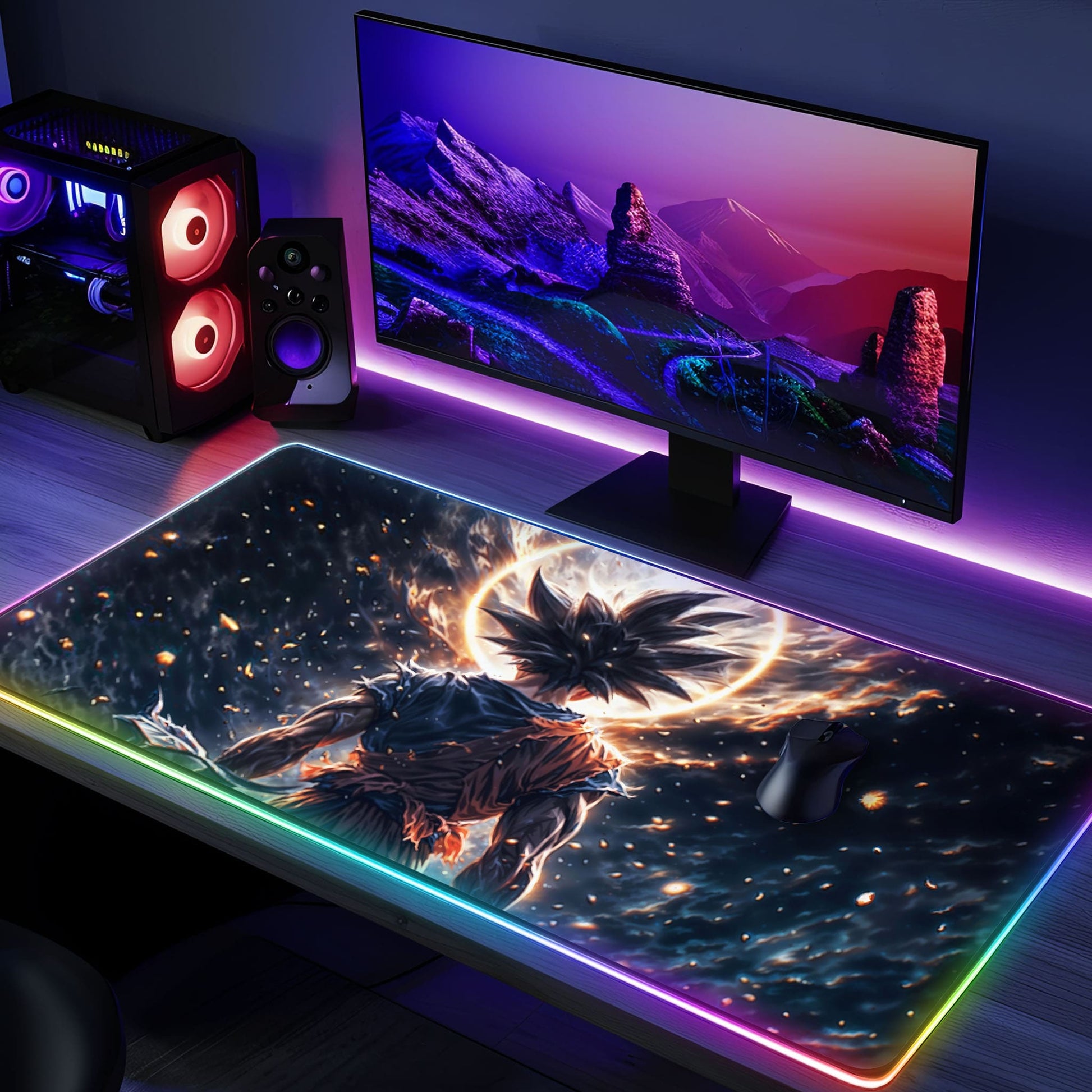 Tapis de souris DBZ SANGOKU RGB - Eclipse - Mouse Pads