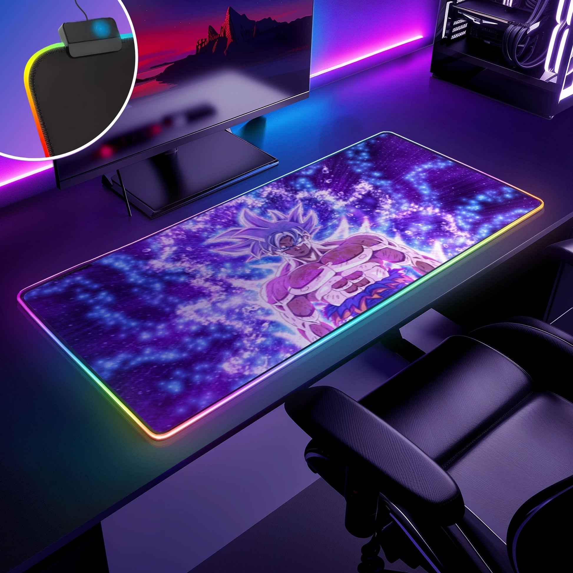 Tapis de souris DBZ SANGOKU RGB - Galaxy - Mouse Pads