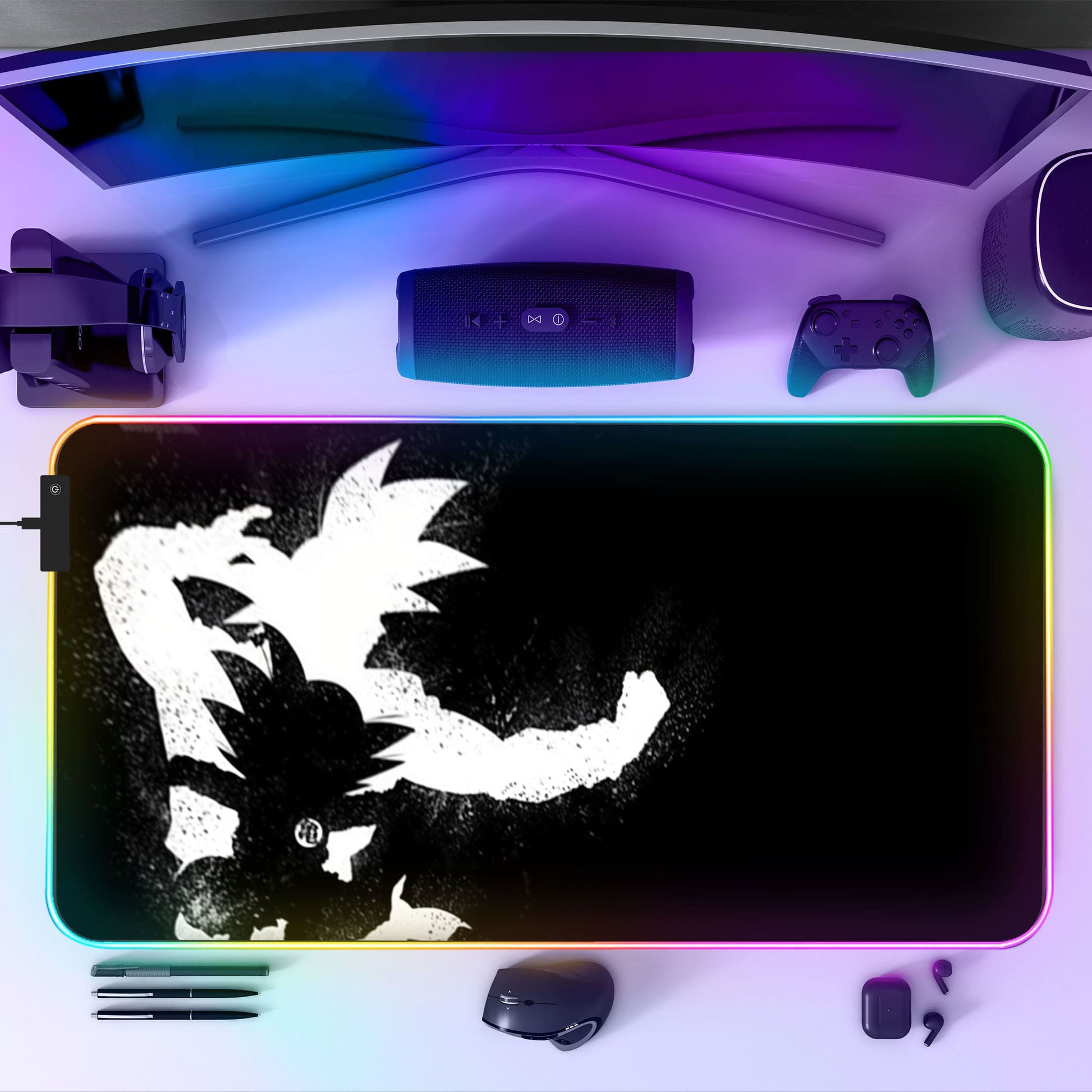 Tapis de souris DBZ SANGOKU RGB - Silhouette - Mouse Pads